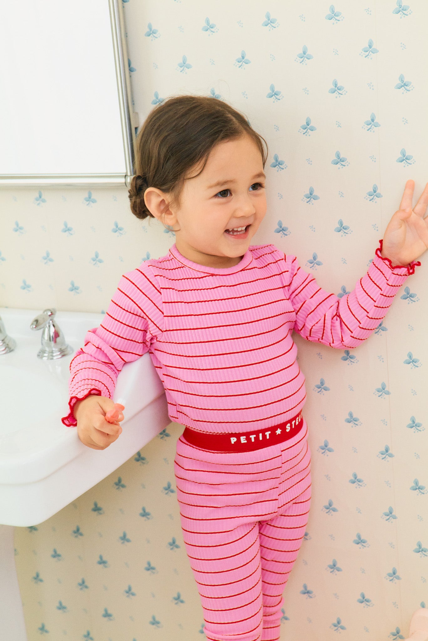 Cherry Stripe Pajama Set