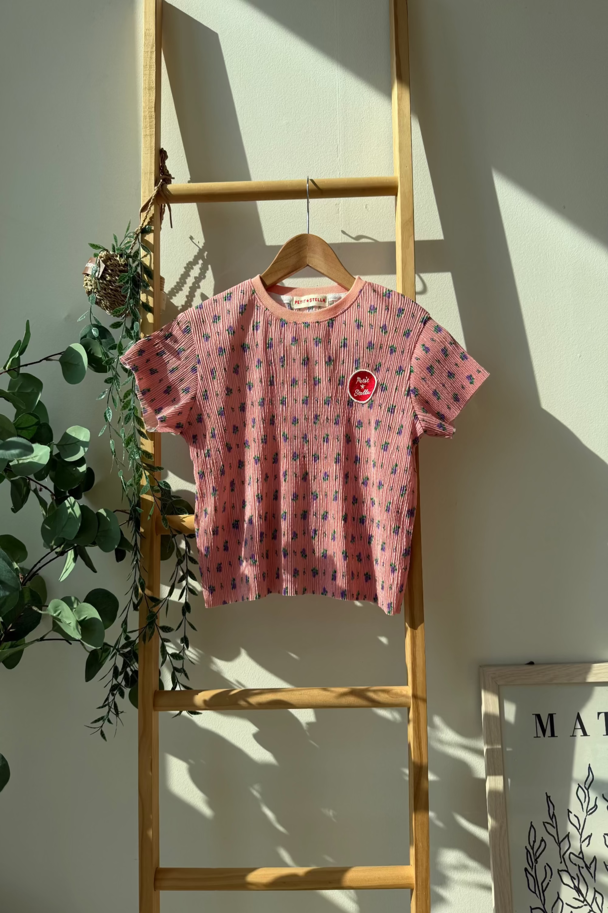 Floral Pleats Top - Pink
