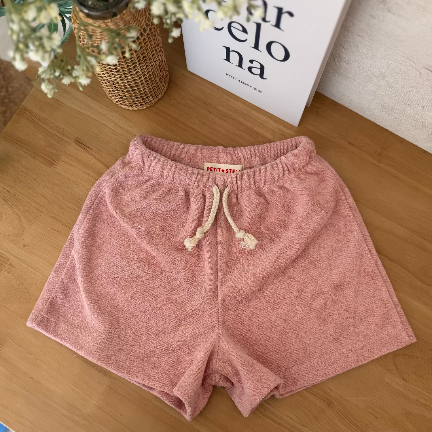 Terry Easy Shorts - Peach Blush