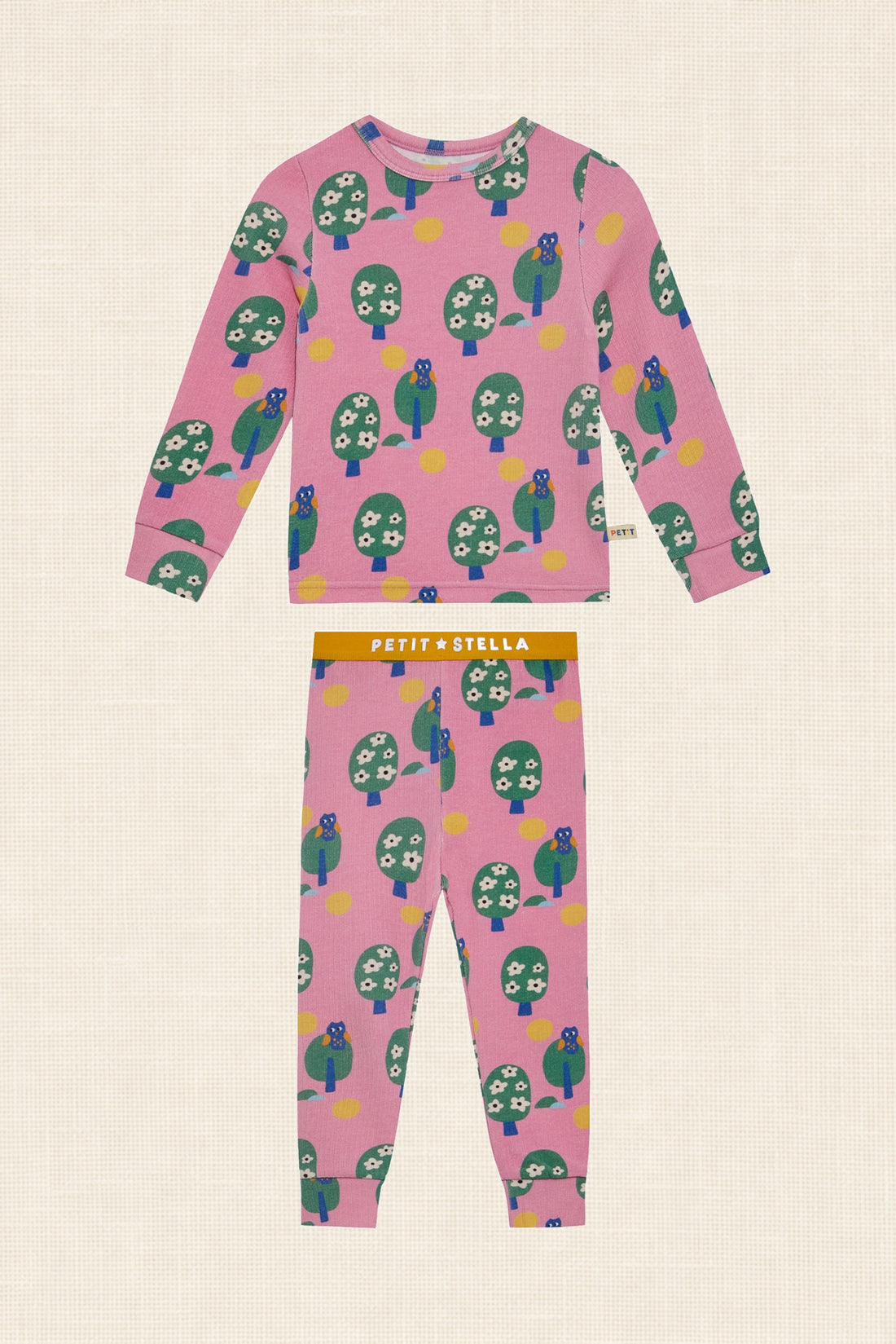 Little Owl Pima Blend Pajama Set